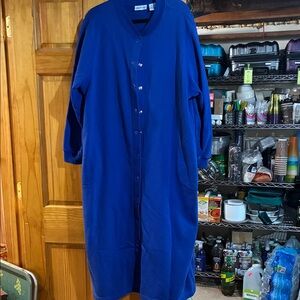 Bright Blue Snap-up Robe